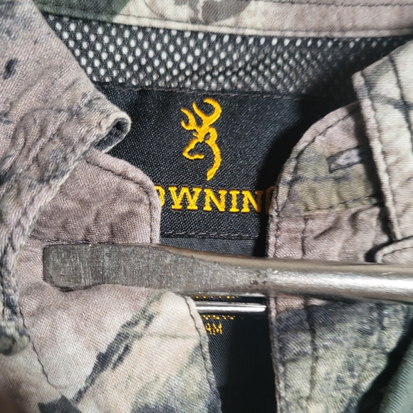 👕🌶 Browning Real Tree Camo Collared Longsleeve Button Up Shirt - Picture 8 of 8